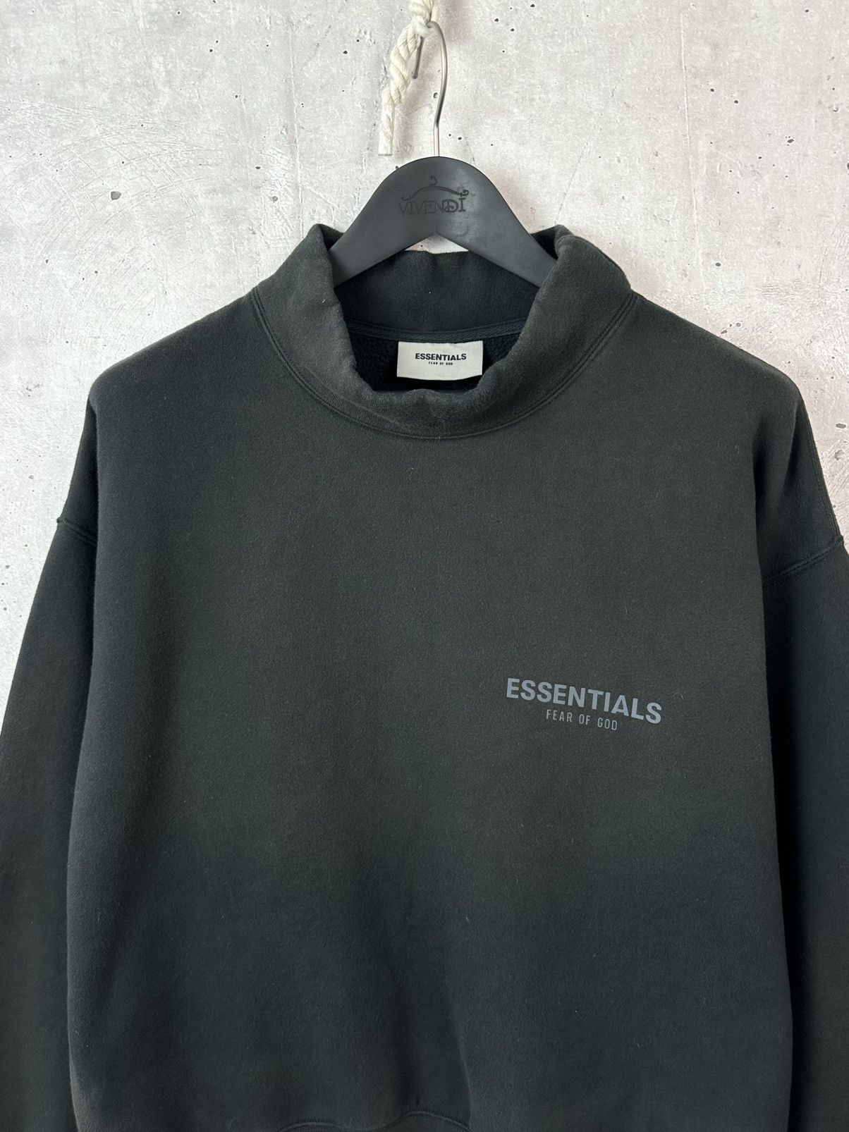 Fear of God Fear of God Essentials Black Mock Neck Long Sleeve Jumper Size US S / EU 44-46 / 1 - 2 Thumbnail