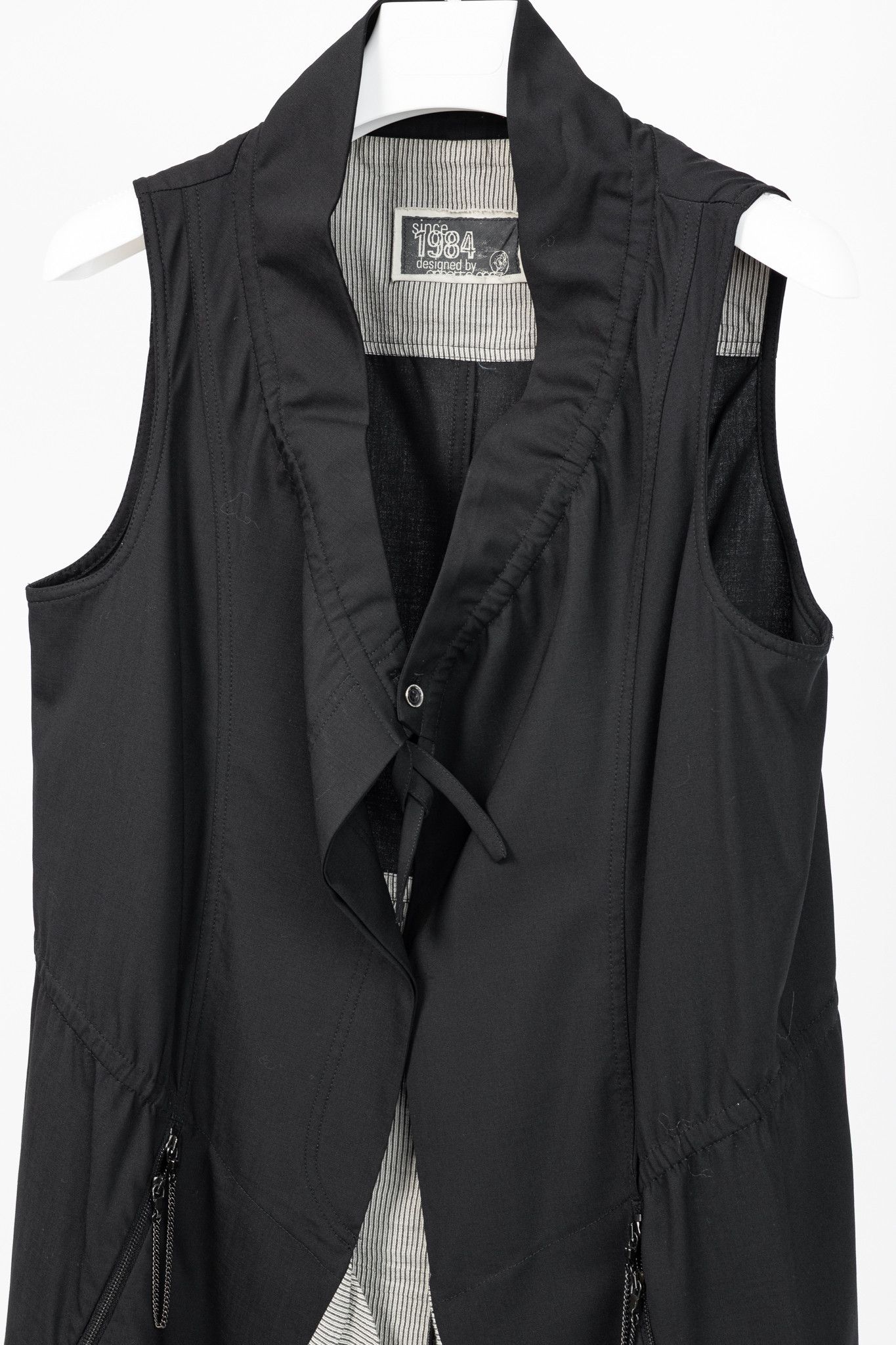 Annette Gortz Annette Gortz SS/11 Tess Stretch-Wool Cinch Vest Size L / US 10 / IT 46 - 3 Thumbnail