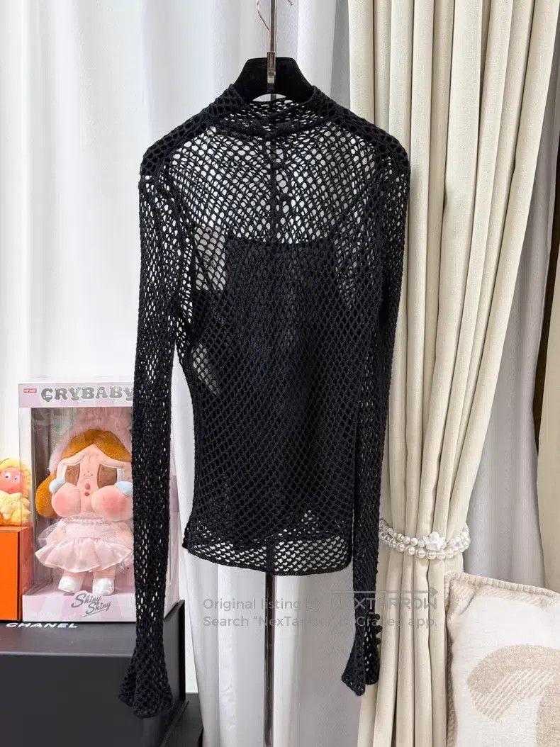 Dior Dior Hollow-inted long-sleeved knit Size XS / US 0-2 / IT 36-38 - 2 Thumbnail