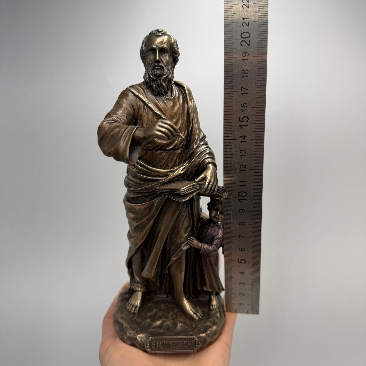 Other St Matthew Apostle Statue Figure Bronze Finish Religious Size ONE SIZE - 11 Thumbnail