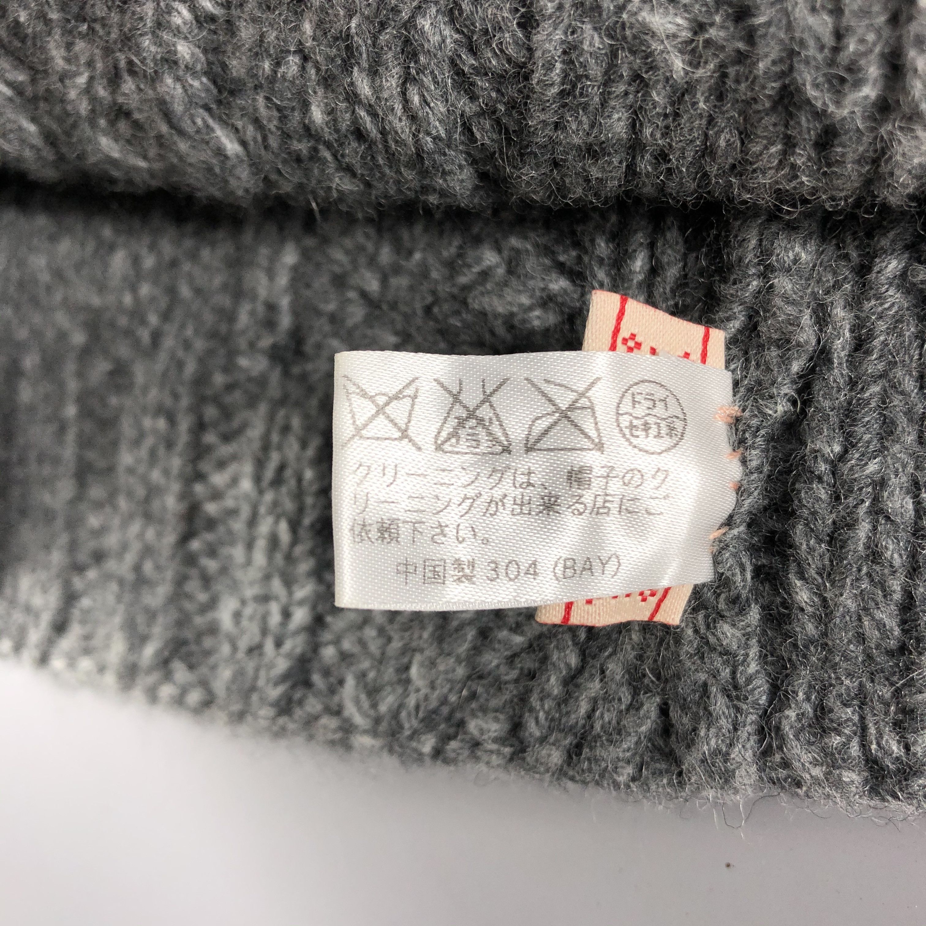 Aran Isles Knitwear × Vintage Aran Isle Gray Knit Beanie Snow Hat Snow Cap -D1261 Size ONE SIZE - 6 Thumbnail