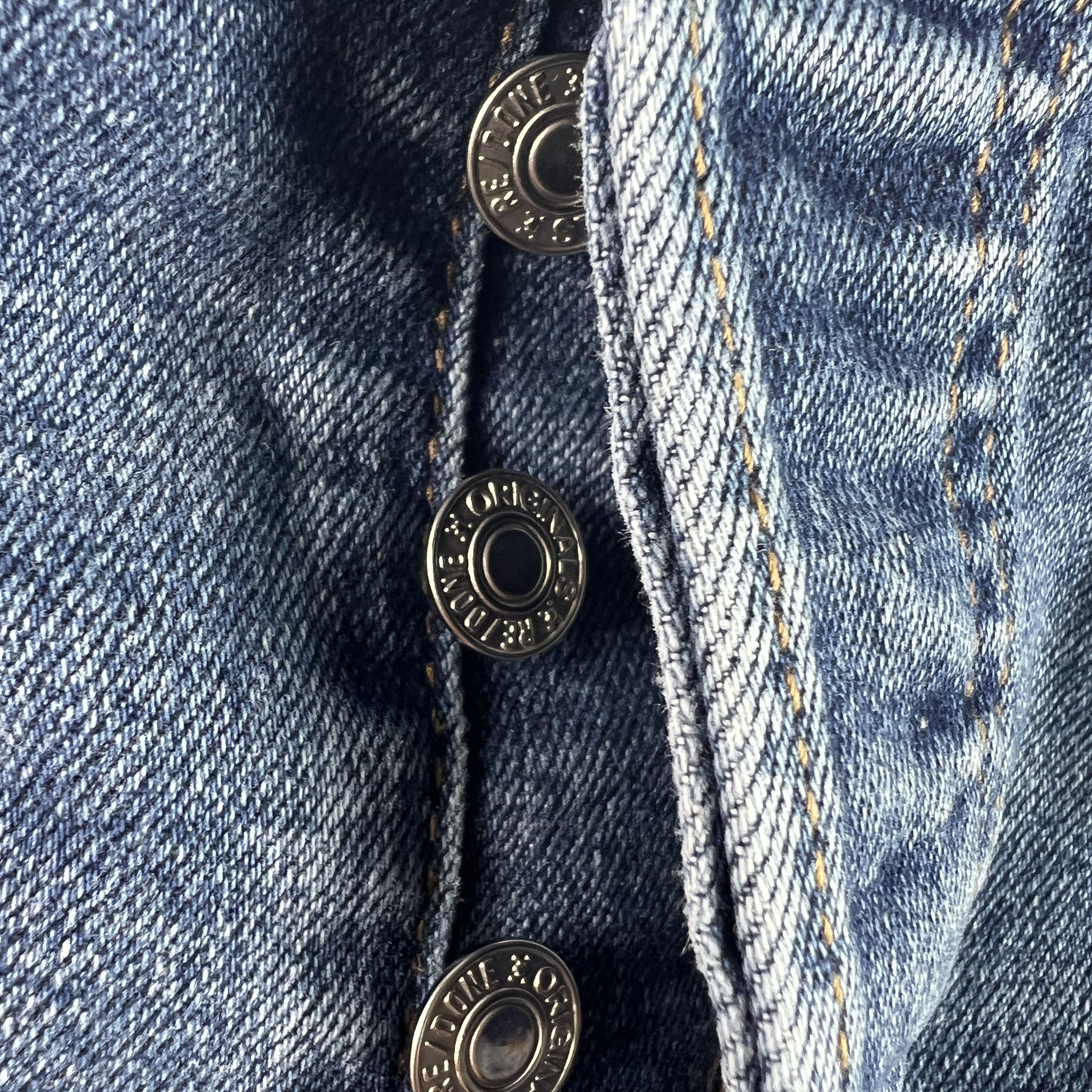 RE/DONE Re/Done Jean 70s Stove Pipe High Rise Skinny Crop Blue Denim Size 25" / US 0 / IT 36 - 8 Thumbnail