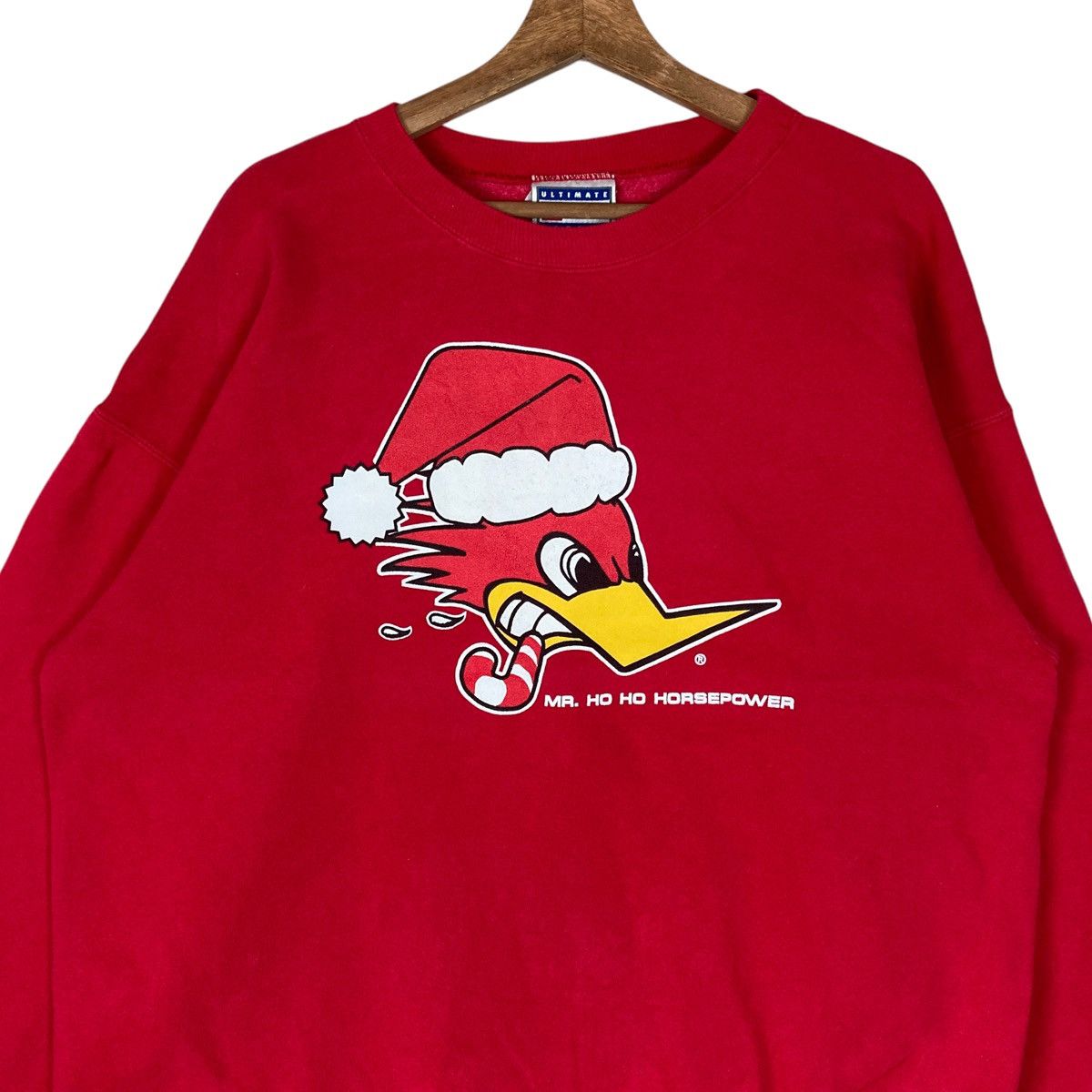 Hanes Vintage Woodpecker Christmas Pullover Jumper Size US L / EU 52-54 / 3 - 2 Thumbnail