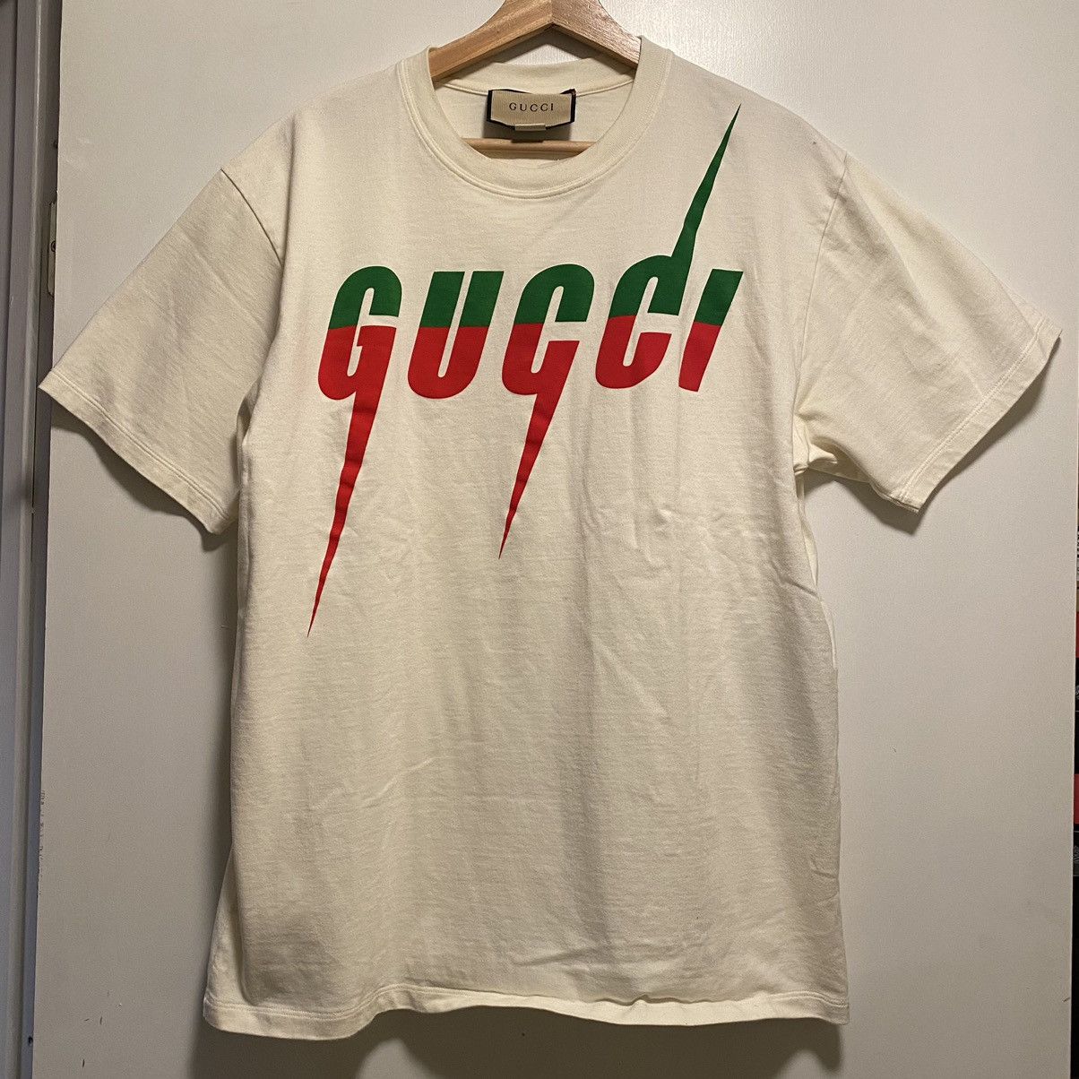 Gucci Gucci Blade Tee White Size US M / EU 48-50 / 2 - 1 Thumbnail