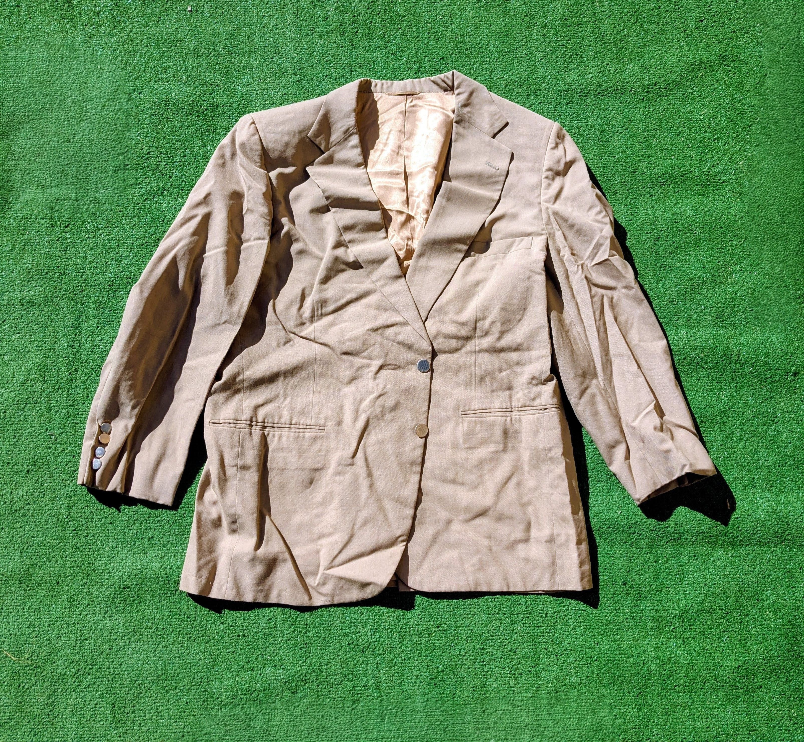 Tom James Vintage 1985 Tom James Custom Tailored 2-Button Blazer Coat Size 48S - 7 Thumbnail