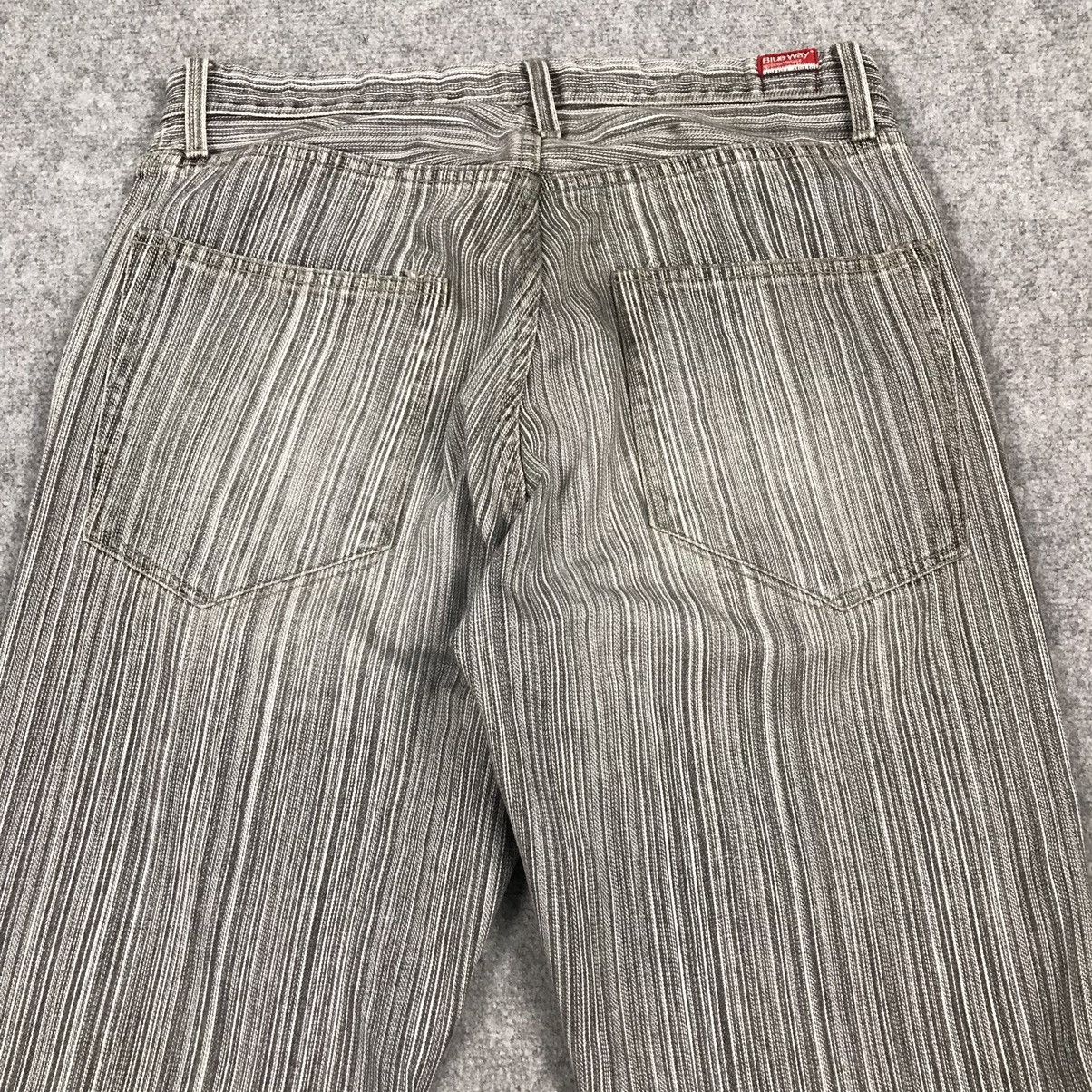 14th Addiction × If Six Was Nine × Japanese Brand BLUE WAY STRIPED STYLE JAPAN BAGGY DENIM PANTS Size US 30 / EU 46 - 13 Thumbnail