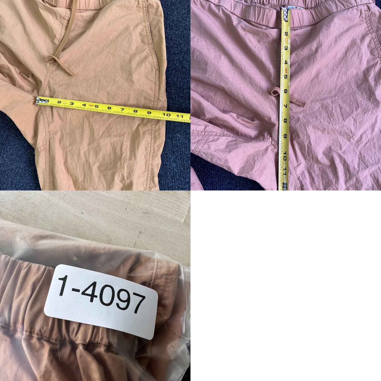 Uniqlo Uniqlo Jogger Pants Mens M Beige Elastic Waist Tapered Cuffed Cotton / Casual Travel / Pockets / Regular Fit / 28-29in Waist Size US 31 - 9 Thumbnail