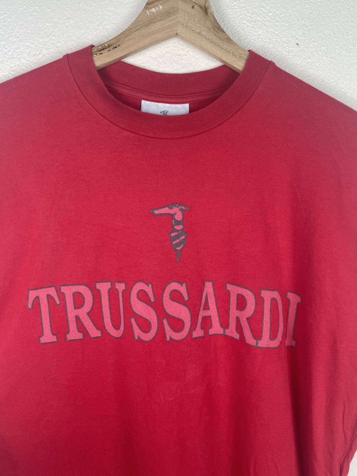 Trussardi Vintage Trussardi Tee Made in Italy | Big Logo Print Size US L / EU 52-54 / 3 - 8 Thumbnail