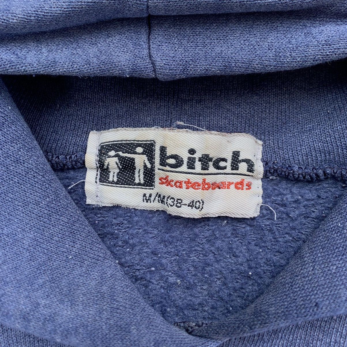 Vintage Vintage 90s BITCH Skateboards Logo Hoodie Size US M / EU 48-50 / 2 - 7 Thumbnail