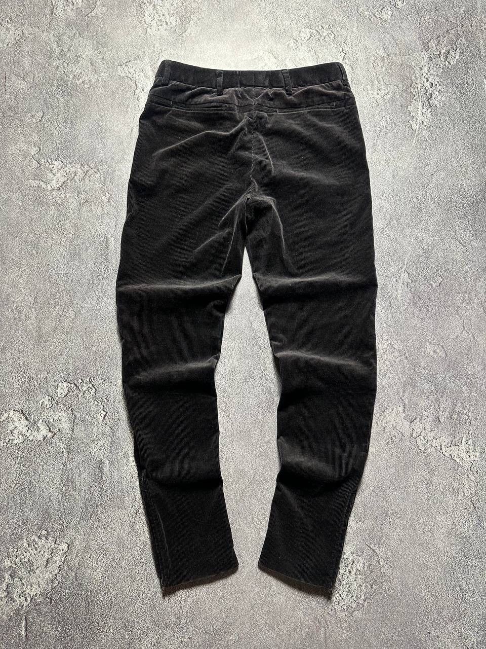 Miu Miu × Vintage 2000’s MIU MIU BLACK CORDUROY TROUSERS Size 38" / US 16 / IT 52 - 2 Thumbnail