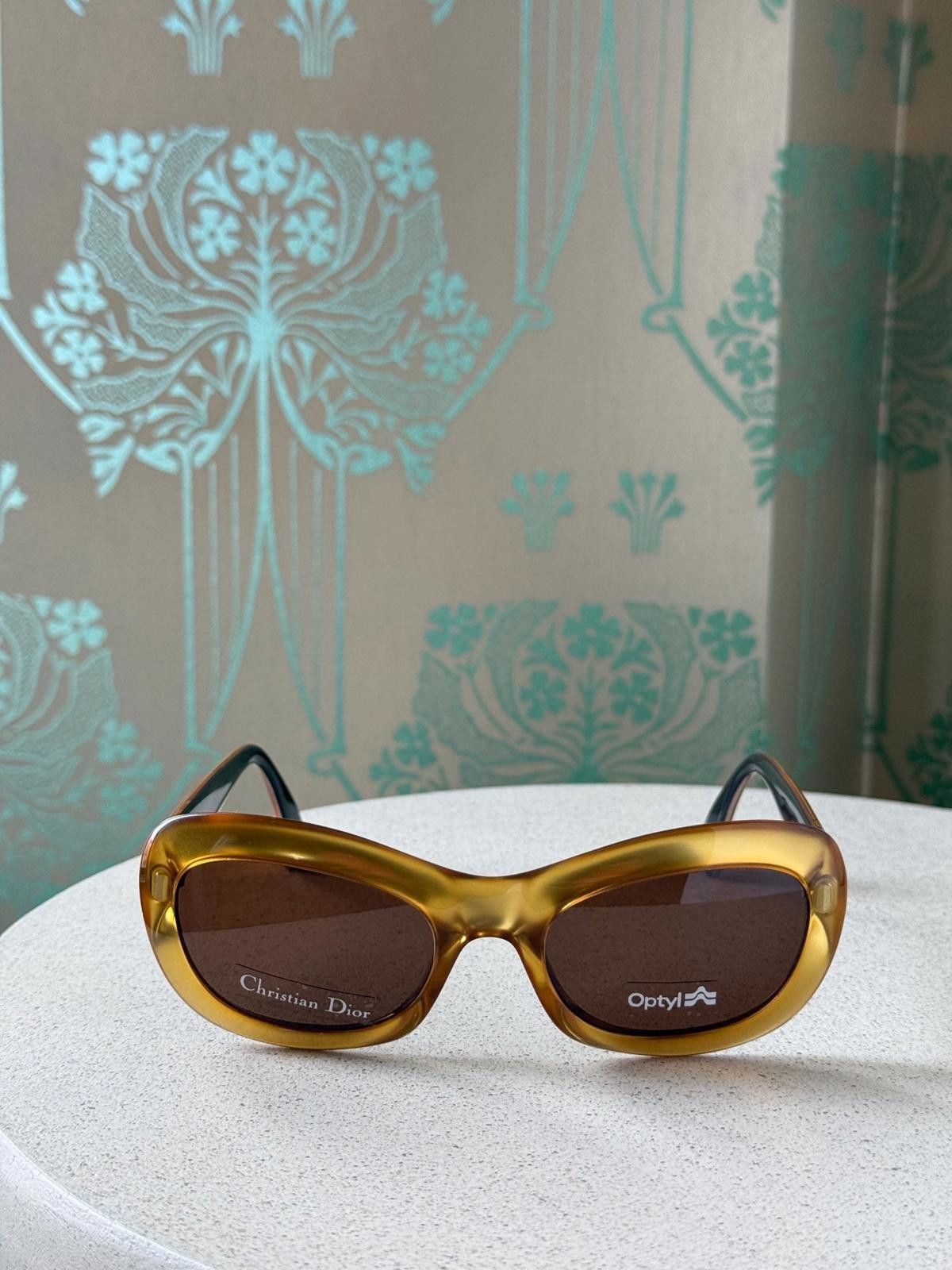 Dior NEW Vintage 1990 Christian Dior 2974 Gold Optyl Sunglasses Size ONE SIZE - 9 Thumbnail