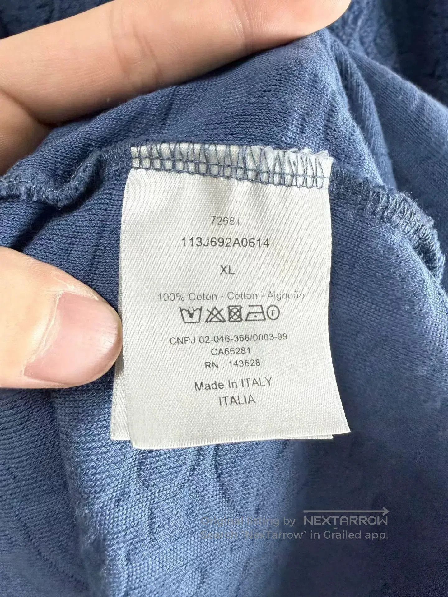 Dior Dior Blue Logo Print Towel Short Sleeve. Size US XL / EU 56 / 4 - 4 Thumbnail