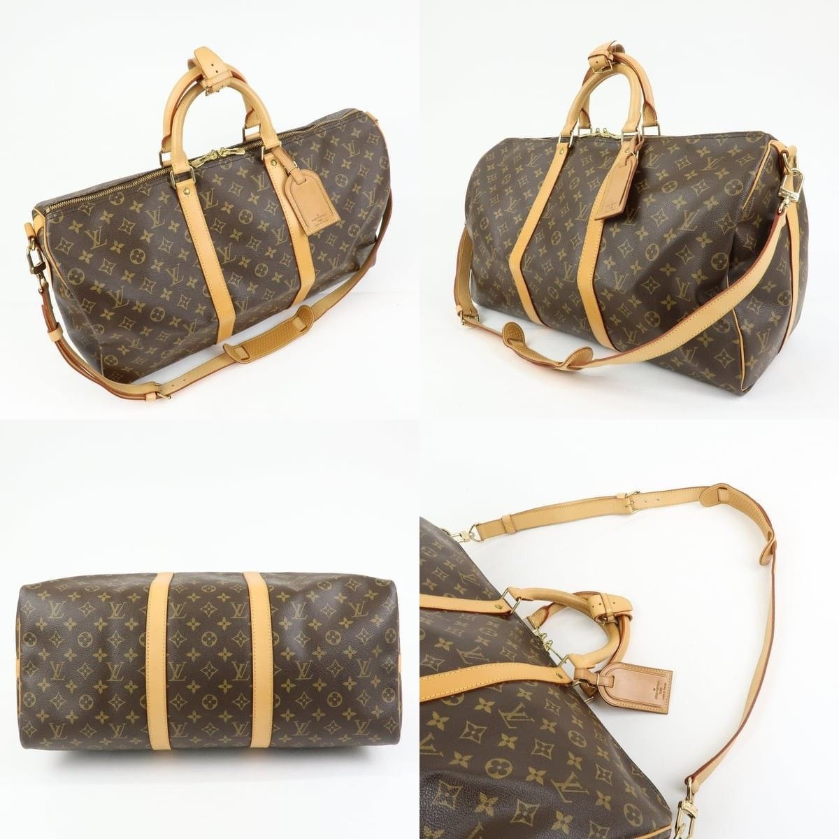 Louis Vuitton Louis Vuitton Monogram Keepall Bandouliere 50 Duffle Bag Size ONE SIZE - 3 Thumbnail