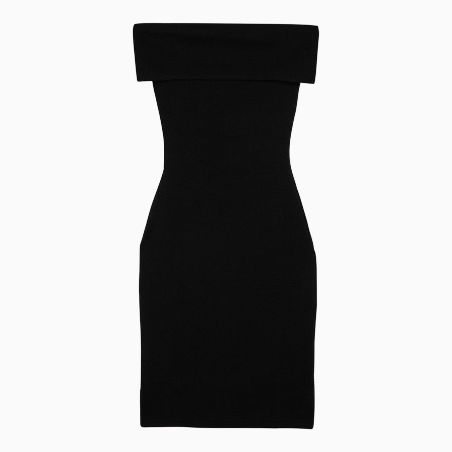 Bottega Veneta o1d2blof0824 Shoulder Dress in Black Size M / US 6-8 / IT 42-44 - 1 Thumbnail
