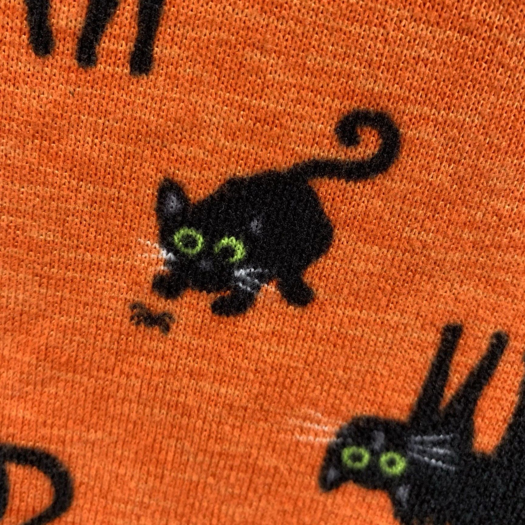 Vintage Halloween Women’s 2X Top Black Cat Print All Over Cute Sleep Shirt Skirt Stretch Size XXL / US 16-18 / IT 52-54 - 6 Thumbnail