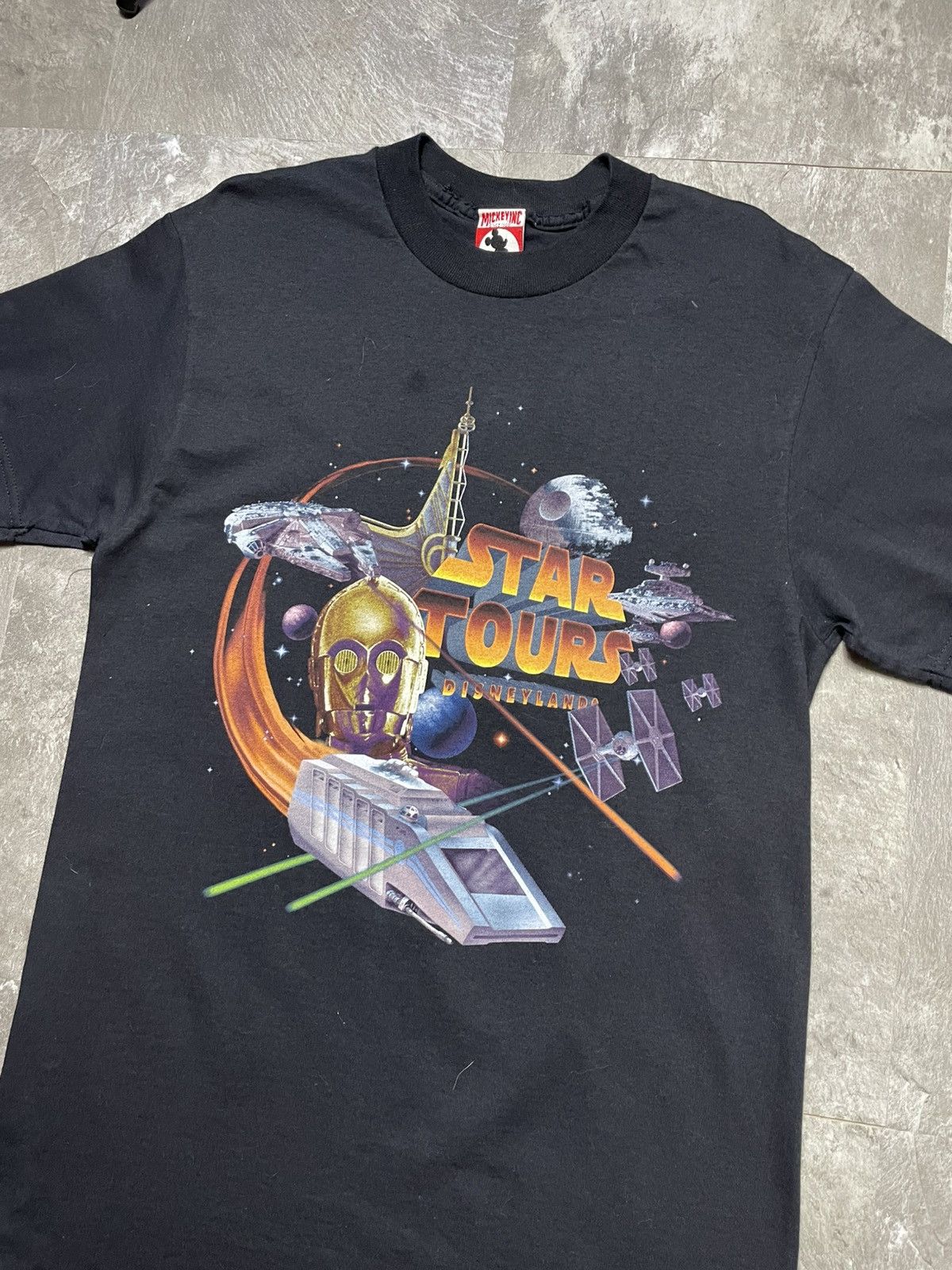 Mickey Inc Rare Vintage 1928 Star Tours Disneyland Mickey Inc Star Wars Size US M / EU 48-50 / 2 - 3 Thumbnail