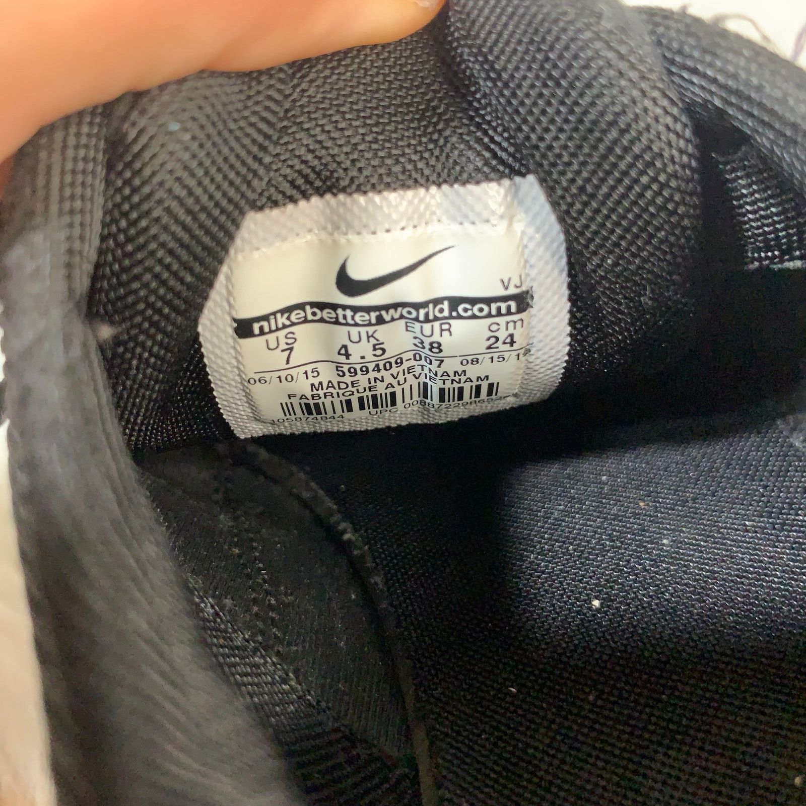 Nike Nike Air Max Thea Women's Black Athletic Shoes Size 7 Size US 7 / IT 37 - 3 Thumbnail