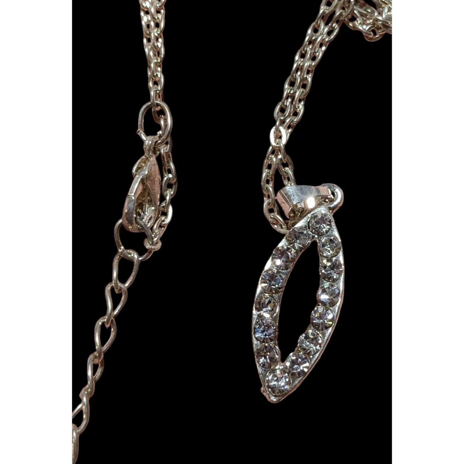 Other Simple Elegant Rhinestone Horse Eye Pendant Necklace Size ONE SIZE - 4 Thumbnail