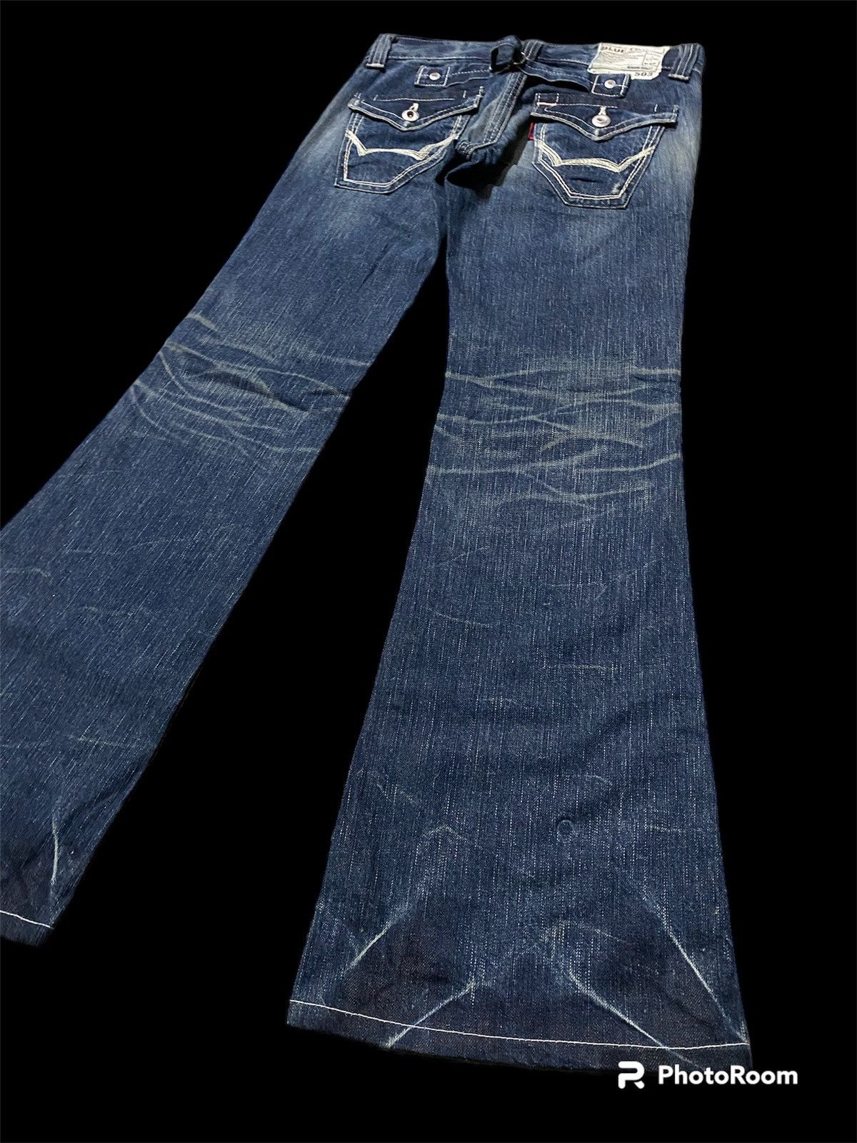 Edwin × Japanese Brand Flare Jeans Edwin 503 Low Rise Baggy Size US 29 - 11 Thumbnail