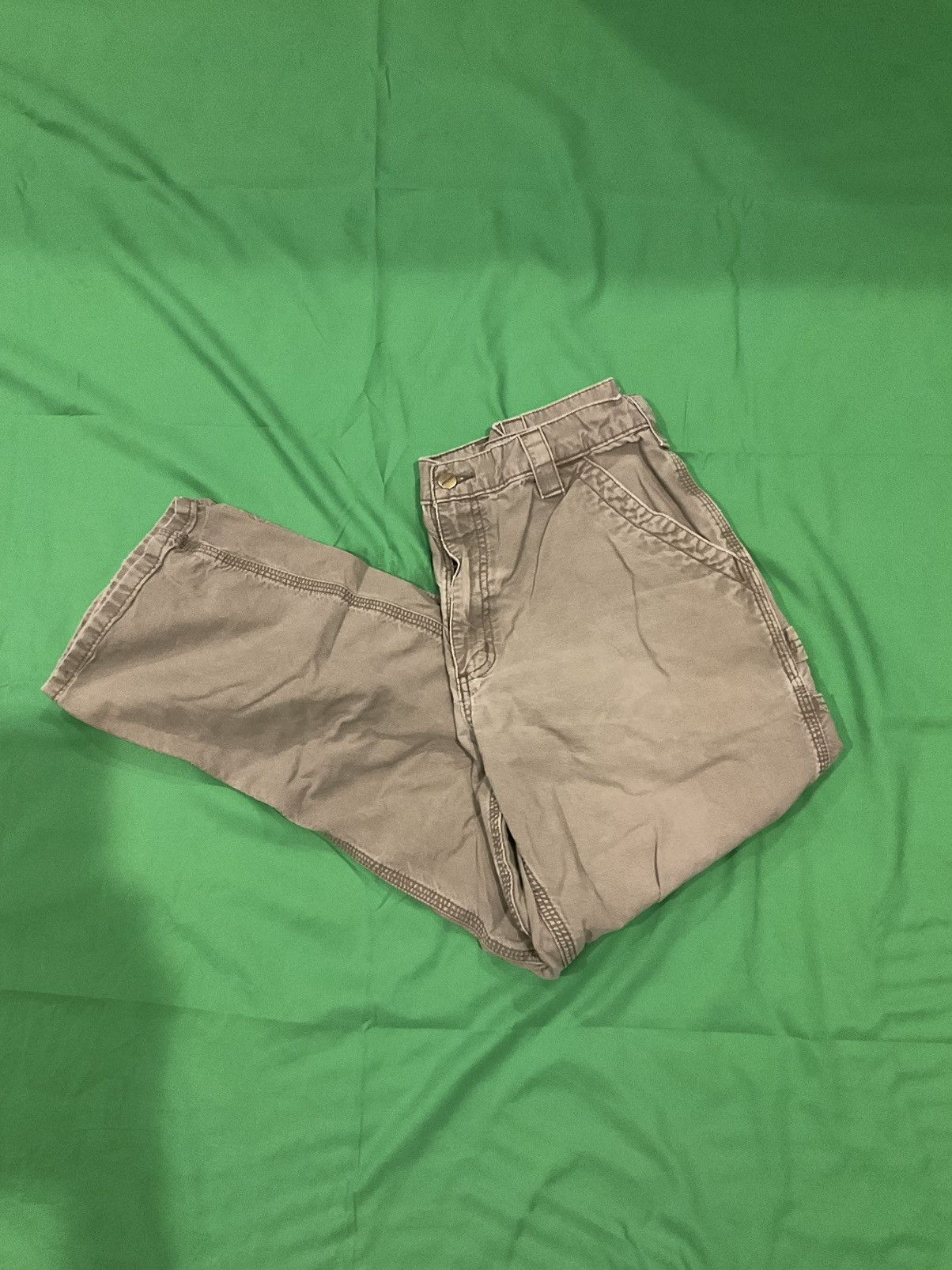 Carhartt × Vintage Vintage Green Carhartt cargo pants Size US 34 / EU 50 - 1 Thumbnail