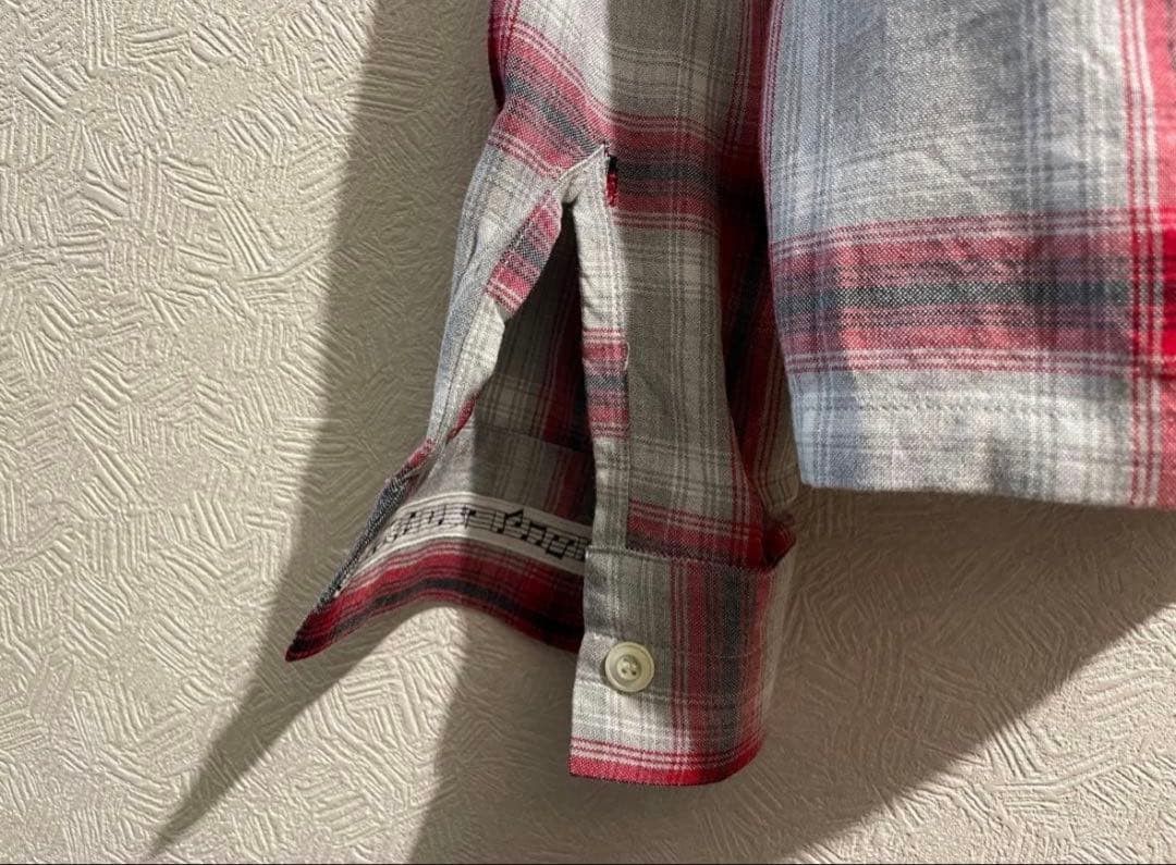 Number (N)ine Archive SS09 "The Lonesome Heroes" Plaid Camp Collar Shirt Size US M / EU 48-50 / 2 - 7 Thumbnail