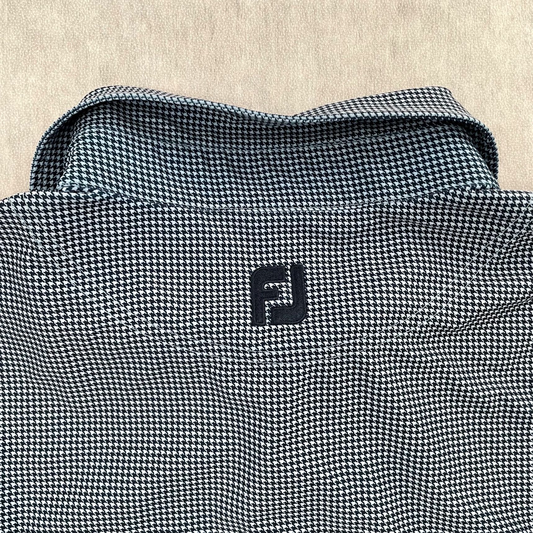 Footjoy FootJoy Shirt Adult Large Blue Polo Golf Houndstooth Florida Logo Mens L Size US L / EU 52-54 / 3 - 4 Thumbnail
