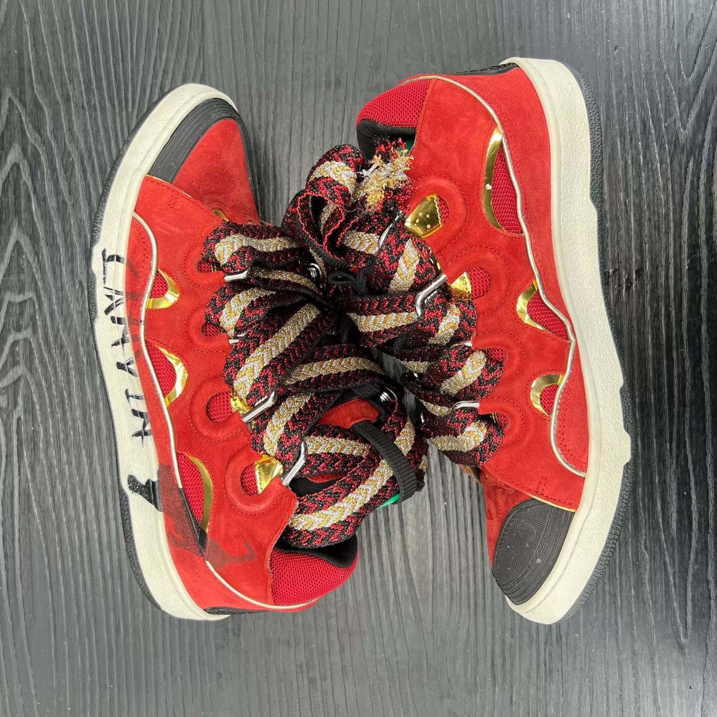 Lanvin Lanvin Black & Red Size 45 Like New Size US 12 / EU 45 - 2 Thumbnail