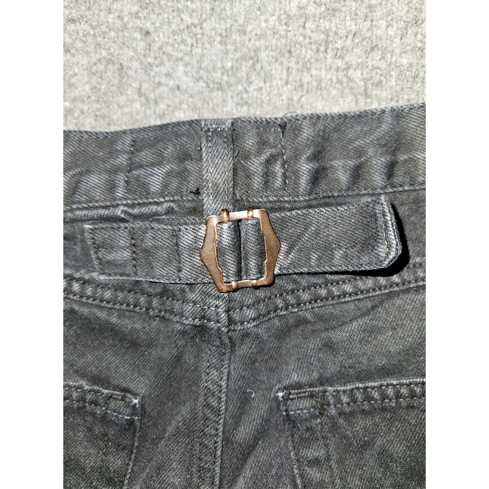 L.E.I. VINTAGE l.e.i. Shorts Womens 8 Black Denim High Rise Cinch Back 100% Cotton 733204J Mens Girls Womens Size 27" / US 4 / IT 40 - 8 Thumbnail