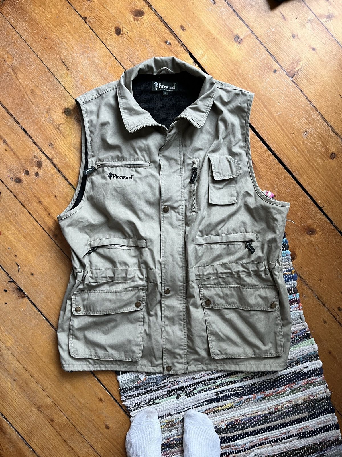 American Essentials Pinewood Beige Vest vintage Size US XL / EU 56 / 4 - 1 Thumbnail