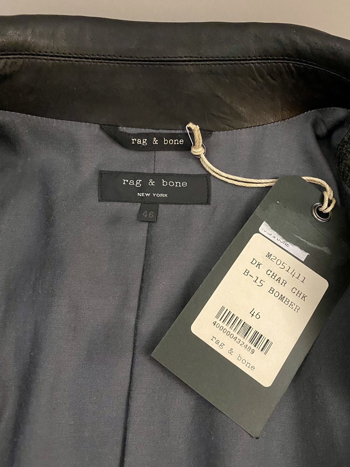 Rag & Bone Rag & Bone 🇺🇸 x Harris tweed wool lambskin B-15 bomber 46 NWT Size US XL / EU 56 / 4 - 2 Thumbnail