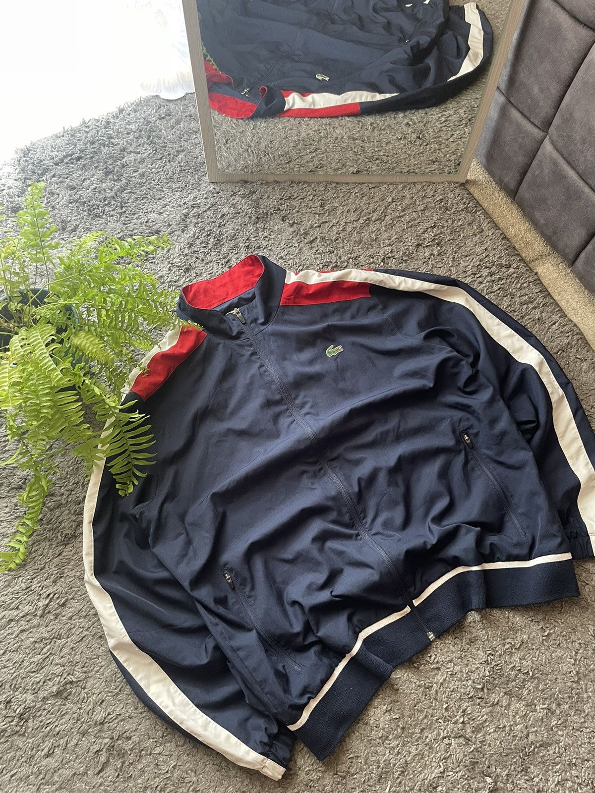 Lacoste × Vintage Lacoste Zip-Hoodie Streetwear Drip Logo Rare Size US XL / EU 56 / 4 - 2 Thumbnail