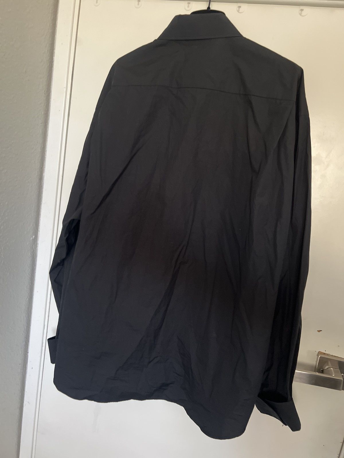 Balenciaga Balenciaga Dry Cleaning Button-Down Shirt In Black Size US S / EU 44-46 / 1 - 3 Thumbnail
