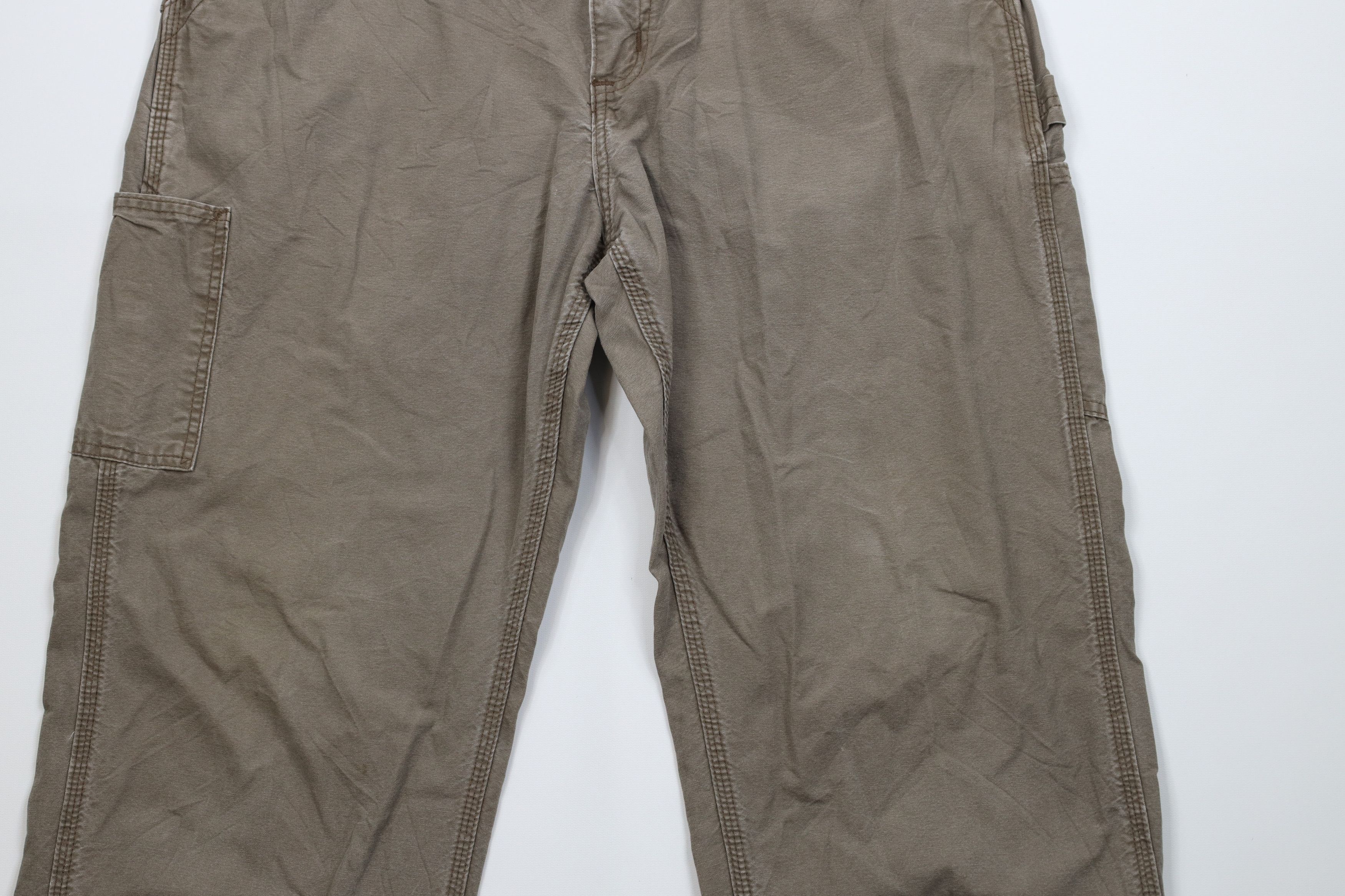 Carhartt Vintage Carhartt Wide Leg Dungaree Pants Light Brown Cotton Size US 36 / EU 52 - 3 Thumbnail