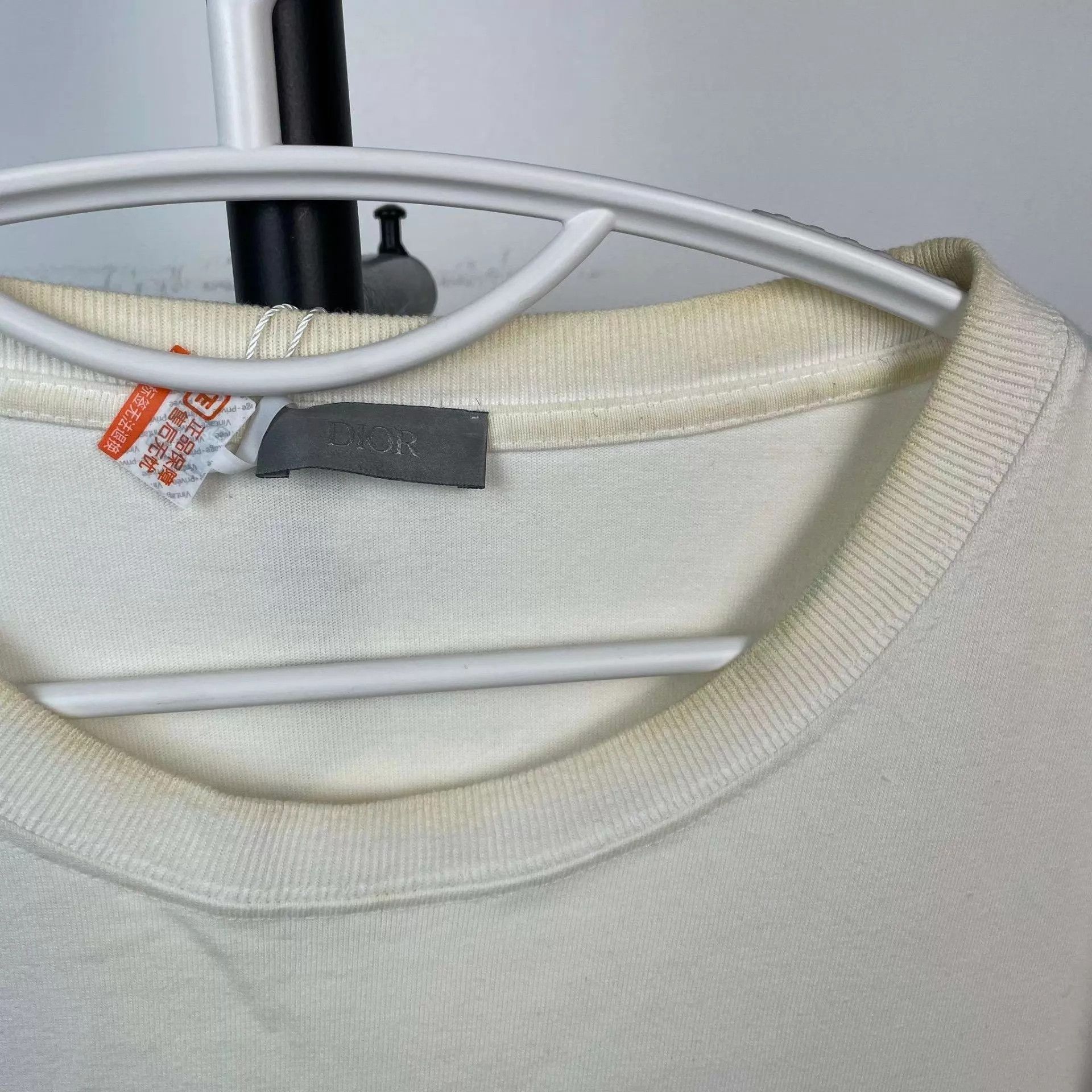 Dior Dior cotton short-sleeve white slightly yellowed Size US XXL / EU 58 / 5 - 3 Thumbnail