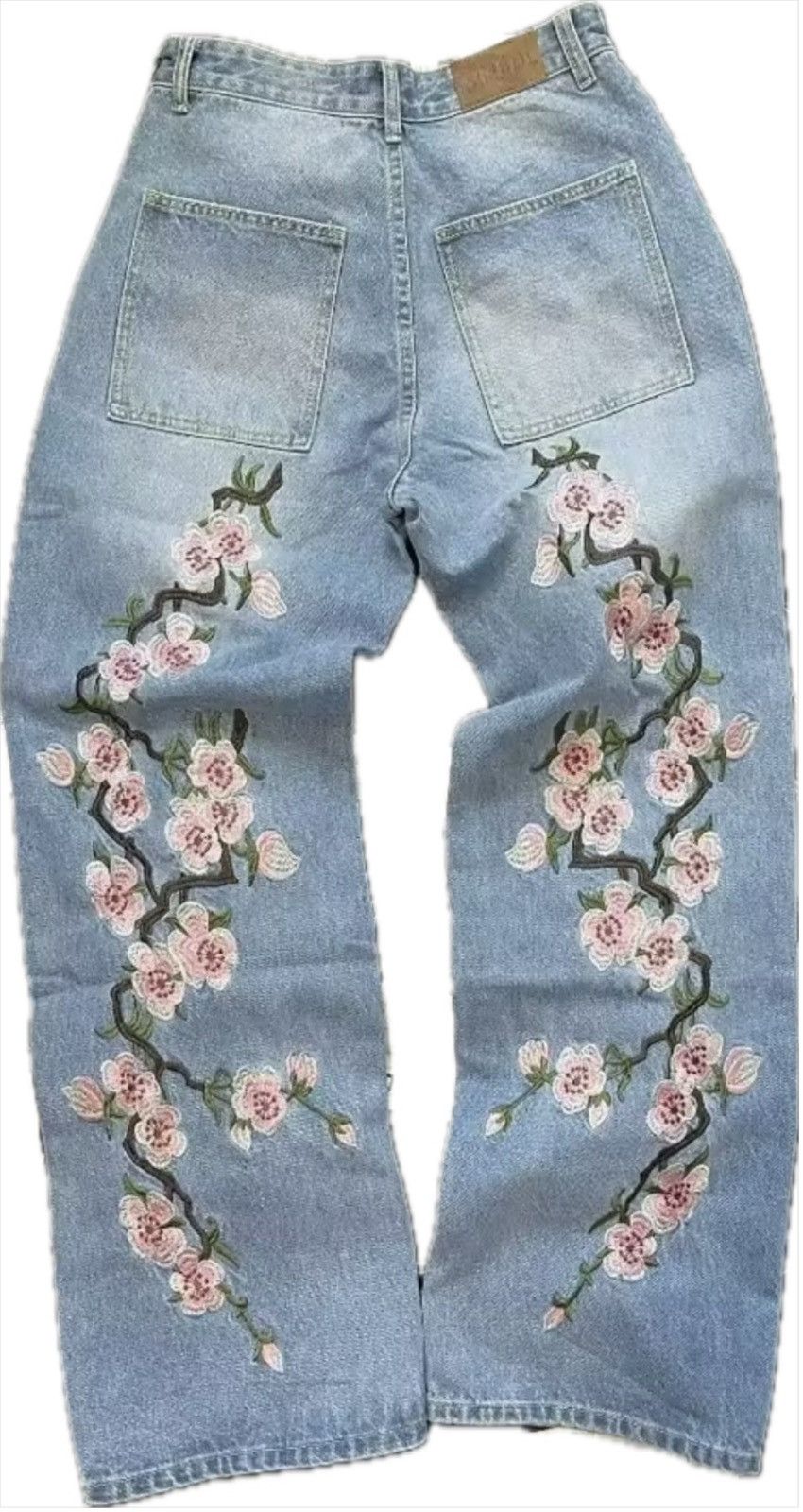 Vintage Cherry Blossom Demin jeans Size US 34 / EU 50 - 5 Thumbnail