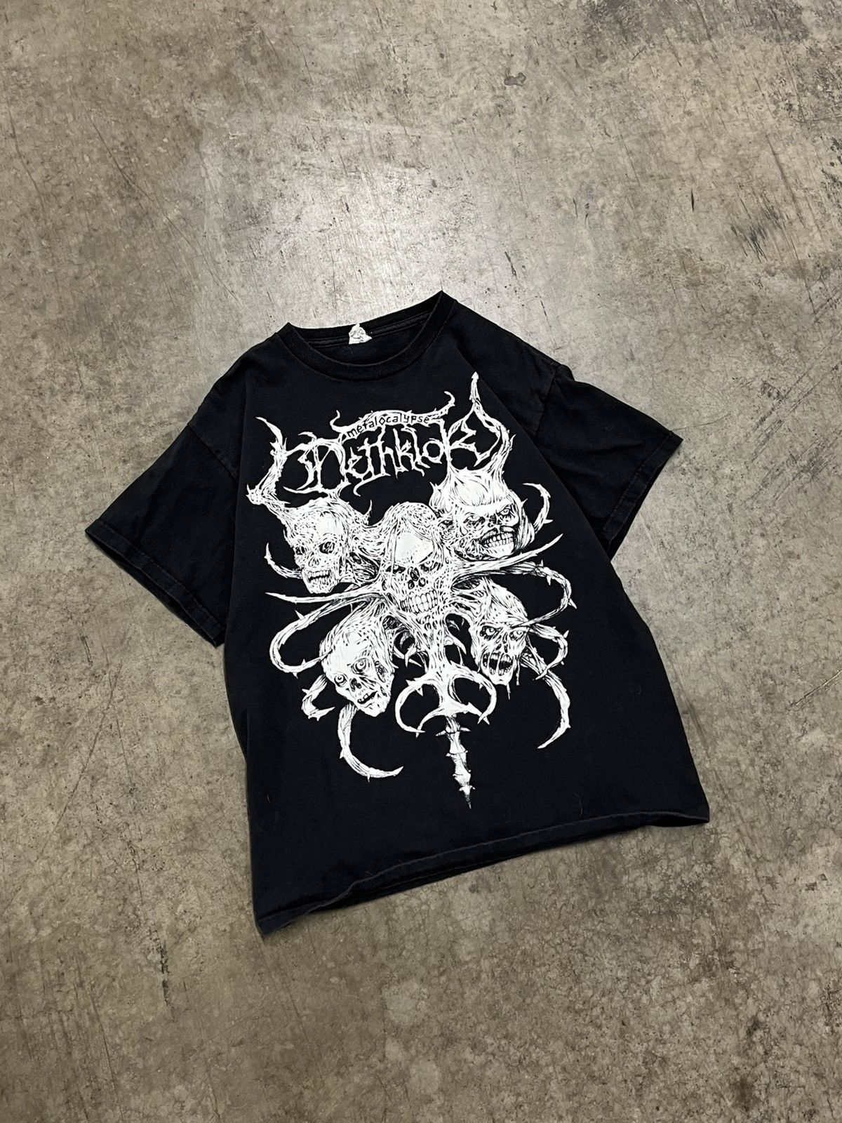 Band Tees × Vintage Vintage 2000s Metalocalypse Dethklok shirt grunge opium Size US M / EU 48-50 / 2 - 3 Thumbnail