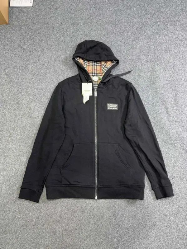 Burberry Burberry Burberry Black Logo Hooded Sweatshirt for Men-250 Size US L / EU 52-54 / 3 - 1 Thumbnail