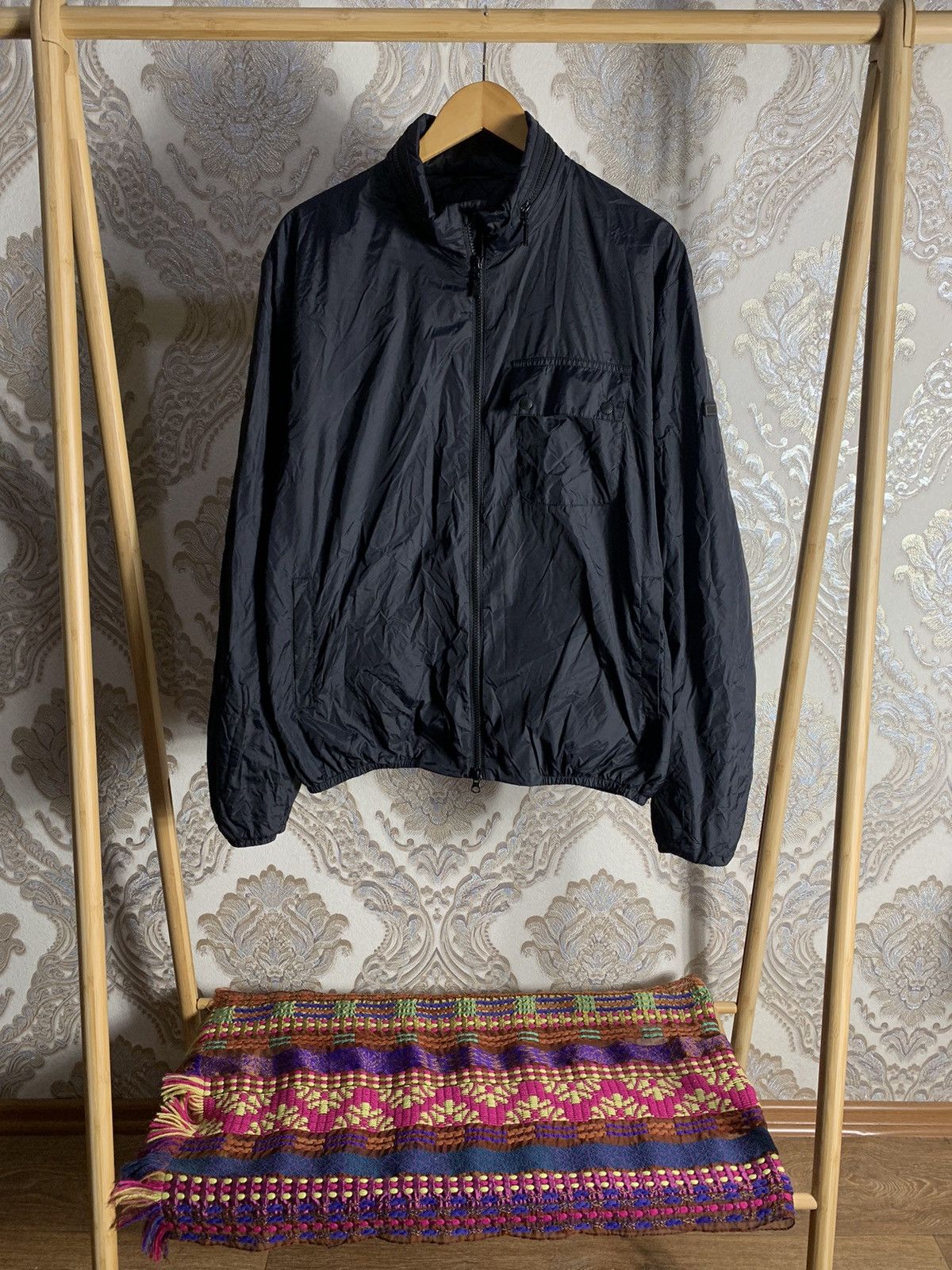 Pre-owned Barbour International Scarp Casual Nylon Jacket Y2k 90's In Black