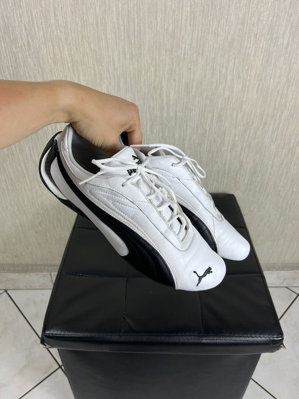 Puma × Vintage Vintage Puma leather y2k speed cat shoes low sneakers racing Size US 9.5 / EU 42-43 - 25 Thumbnail