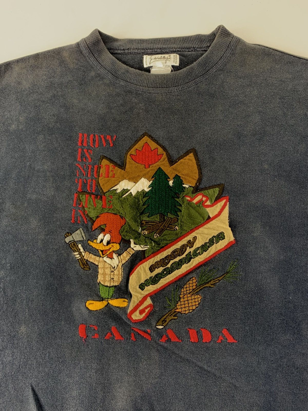 Jean Charles De Castelbajac JC Castelbajac Crewneck Sweatshirt Embroidery Logo Canada Size US XL / EU 56 / 4 - 4 Thumbnail