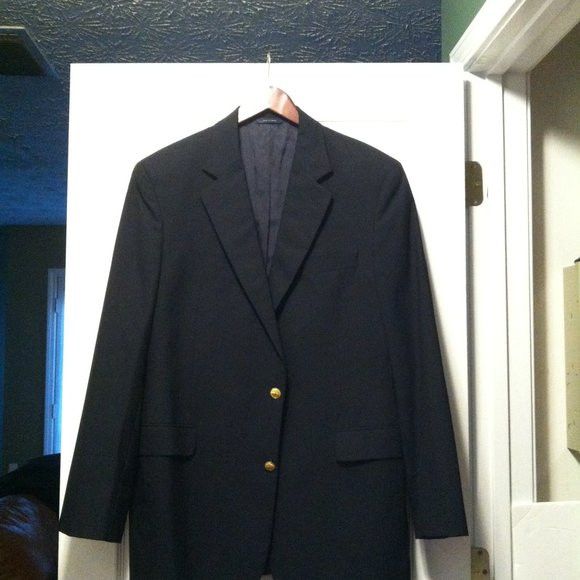 Brooks Brothers BROOKS BROTHERS MEN'S 100%WOOL SPORT COAT BLAZER SIZE: 44L Size 44L - 3 Thumbnail