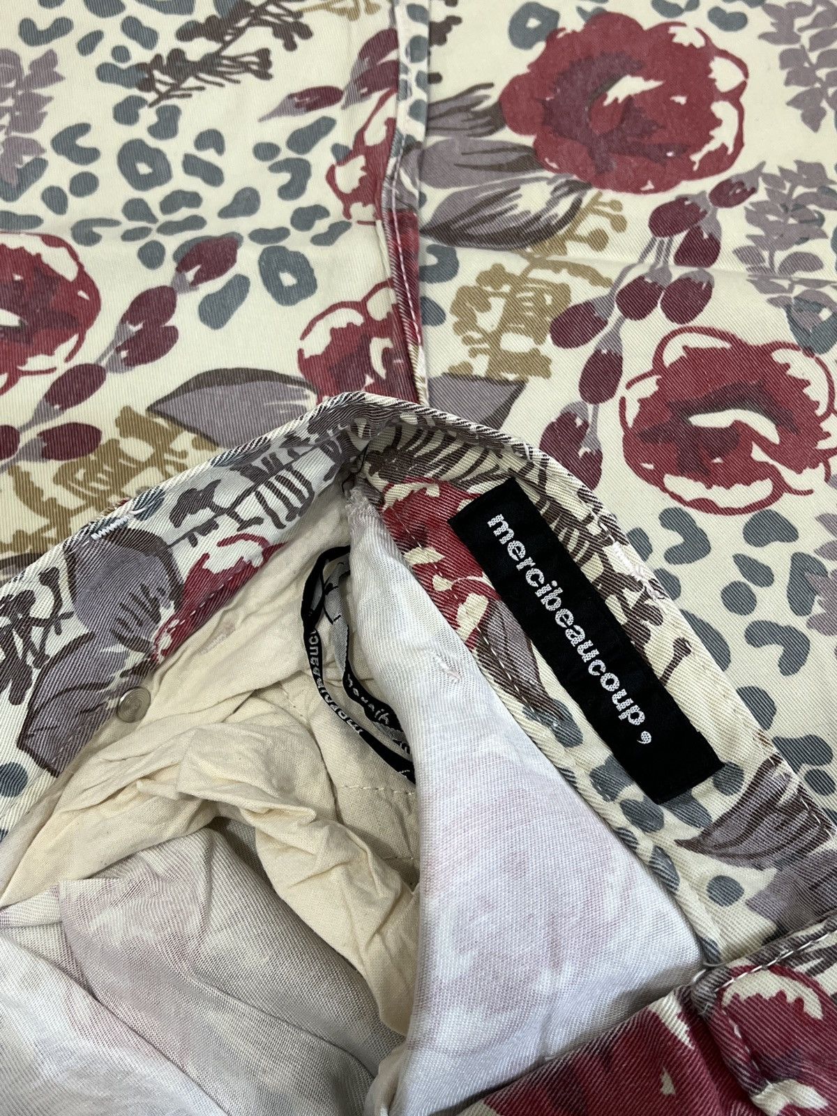 Issey Miyake Mercibeaucoup Issey Miyake Floral pant Avant Garde Size US 28 / EU 44 - 7 Thumbnail