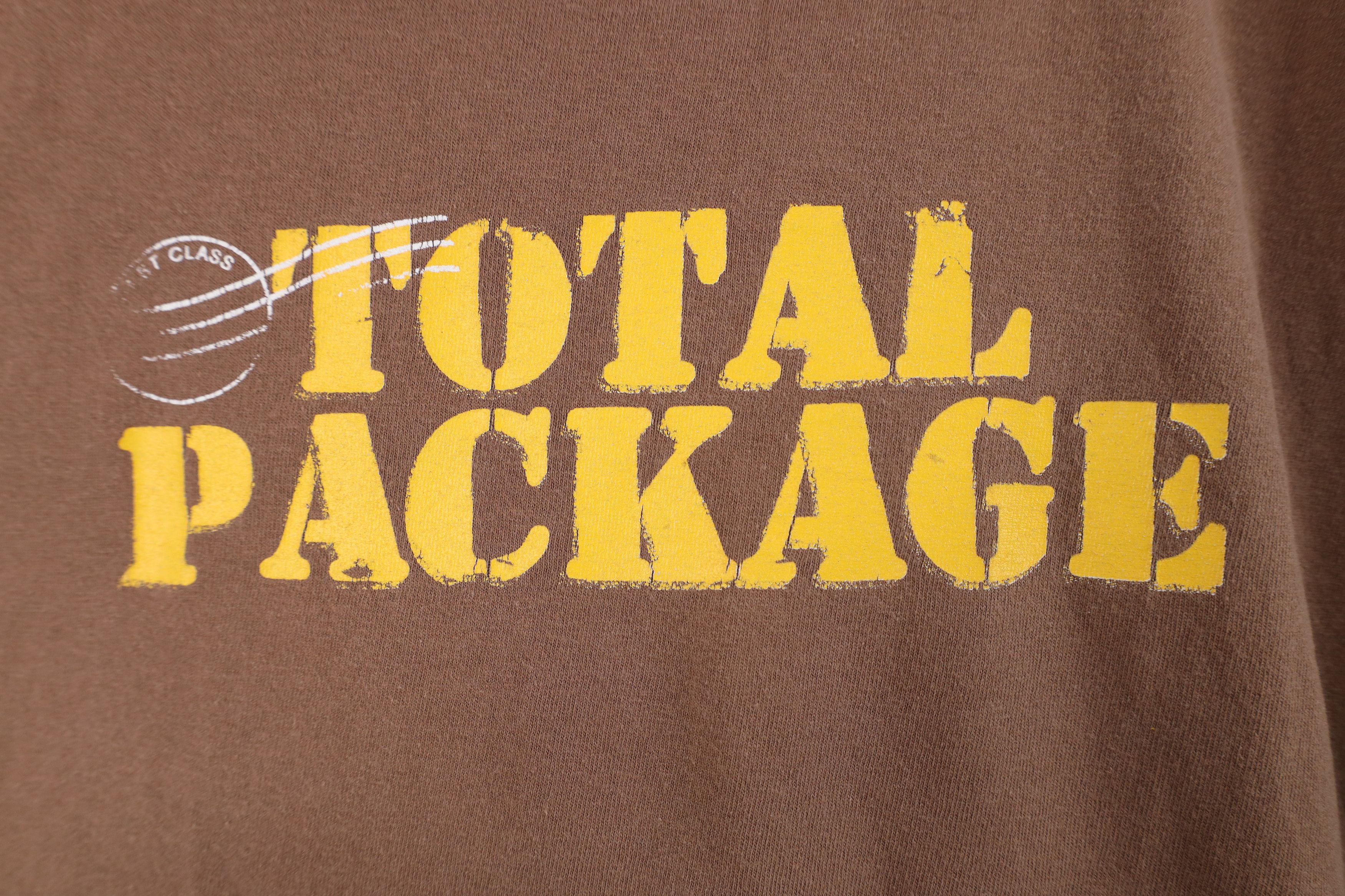 Vintage Vintage 90s Y2K Package USPS Postage Stamp T-Shirt Brown Size US XL / EU 56 / 4 - 4 Thumbnail