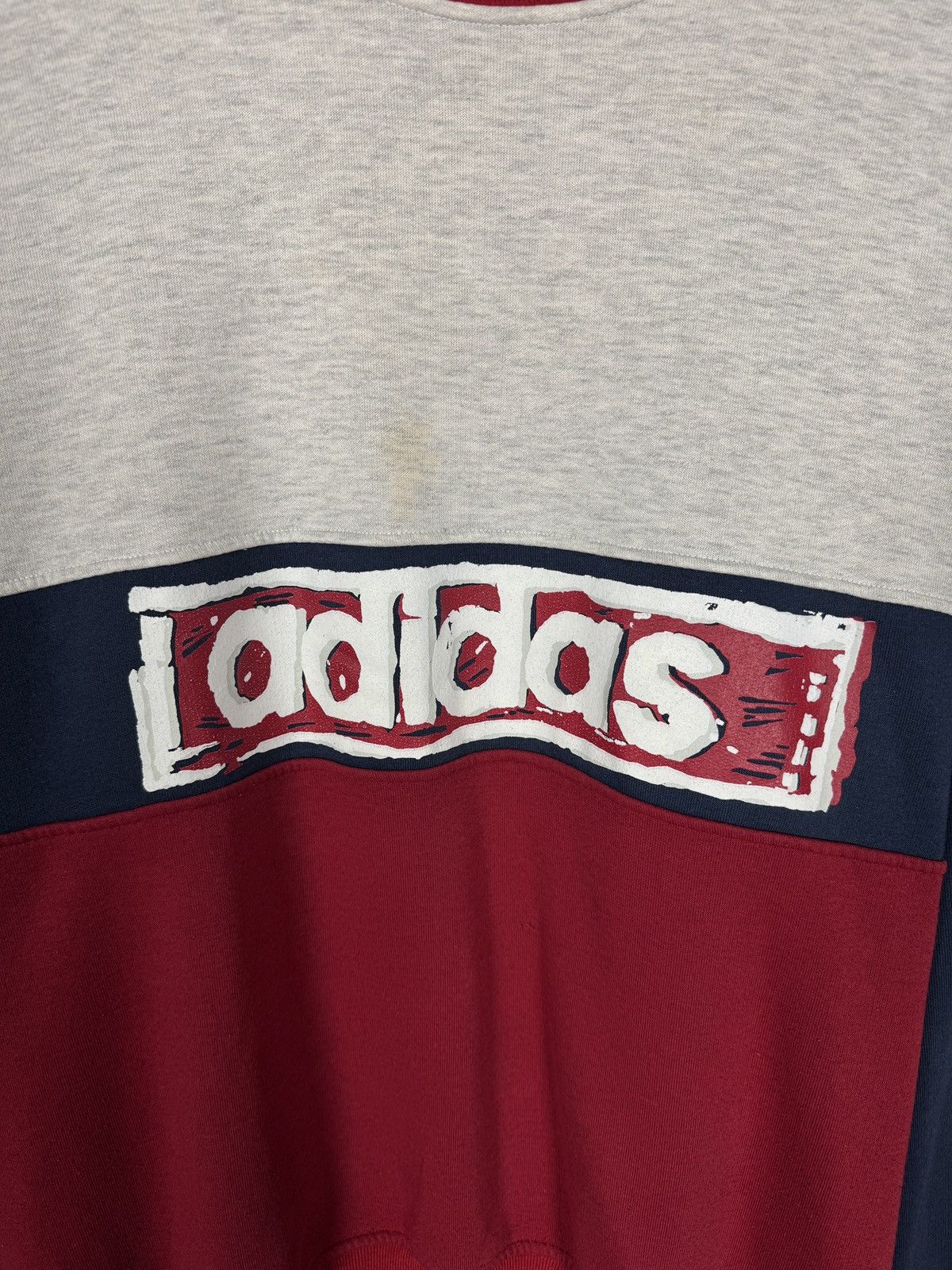 Adidas Adidas Vintage 90s Sweatshirt Big Logo Pullover Size L Size US L / EU 52-54 / 3 - 6 Thumbnail
