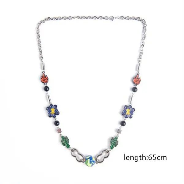 Jewelry Noriyo x Yuki Colorful World Art Classic Flame Necklace Size ONE SIZE - 6 Thumbnail