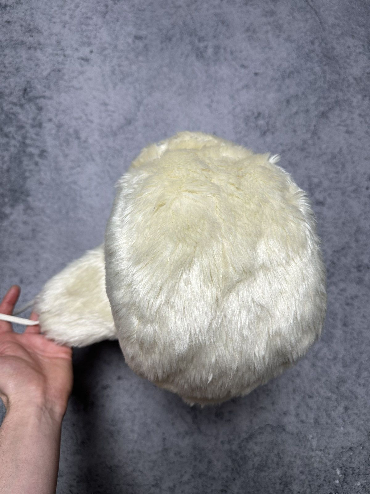 Hysteric Glamour Vintage Y2K White Fuzzy Ushanka Beanie Hat Mohair Faux Fur Size ONE SIZE - 4 Thumbnail
