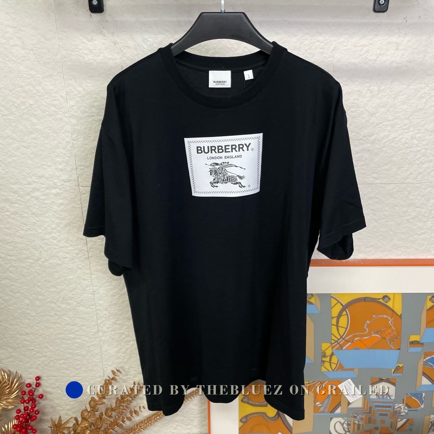 Burberry Burberry Chest Knight Pattern T-Shirt Size US L / EU 52-54 / 3 - 1 Thumbnail