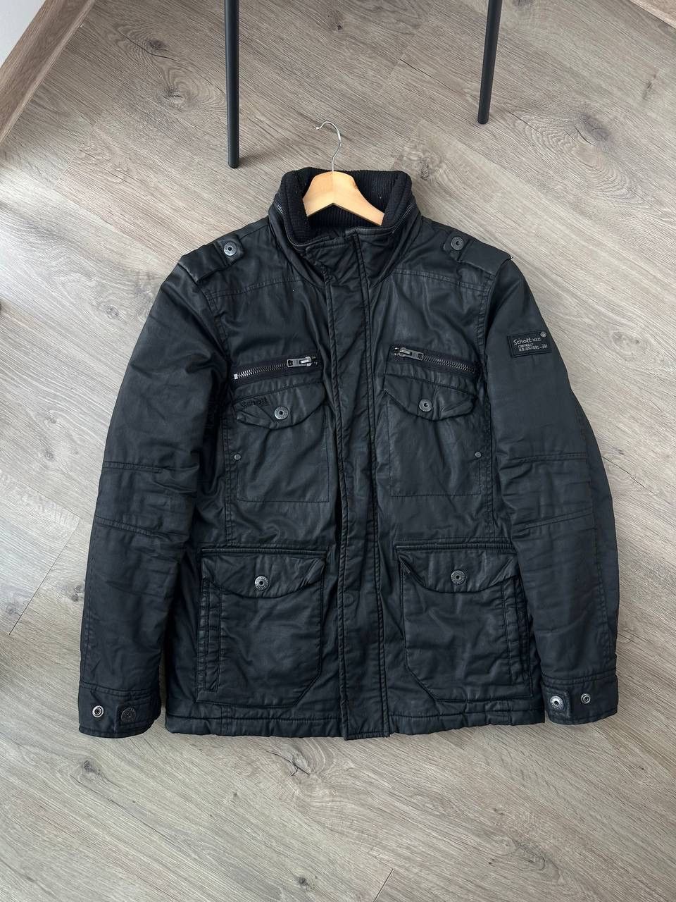 Japanese Brand × Schott × Vintage Vintage Japanese Schott Black Faded Pocket Jacket Size US M / EU 48-50 / 2 - 1 Thumbnail