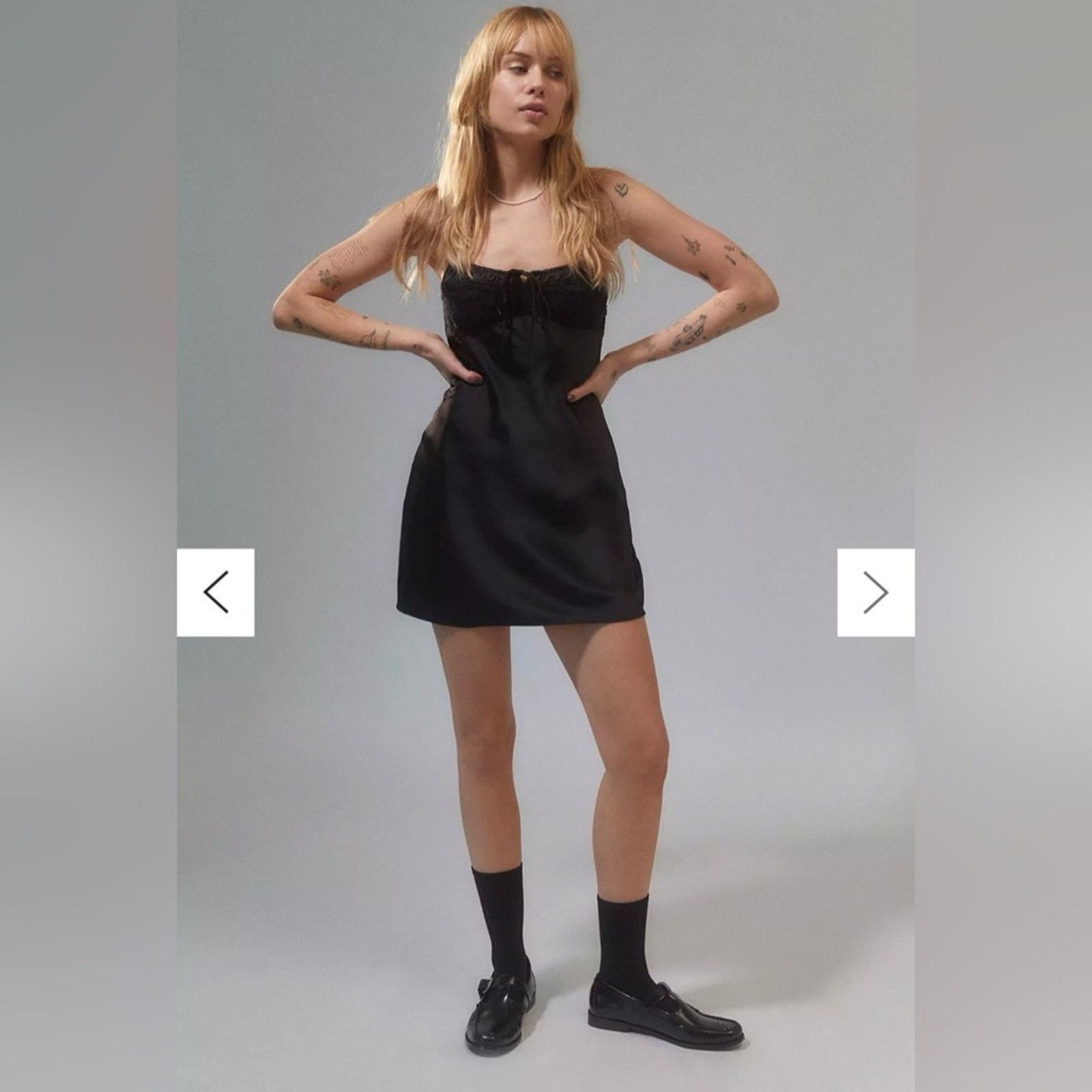 Urban Outfitters Urban outfitters New Elegant Black Satin Slip Dress size XS Size XS / US 0-2 / IT 36-38 - 4 Thumbnail