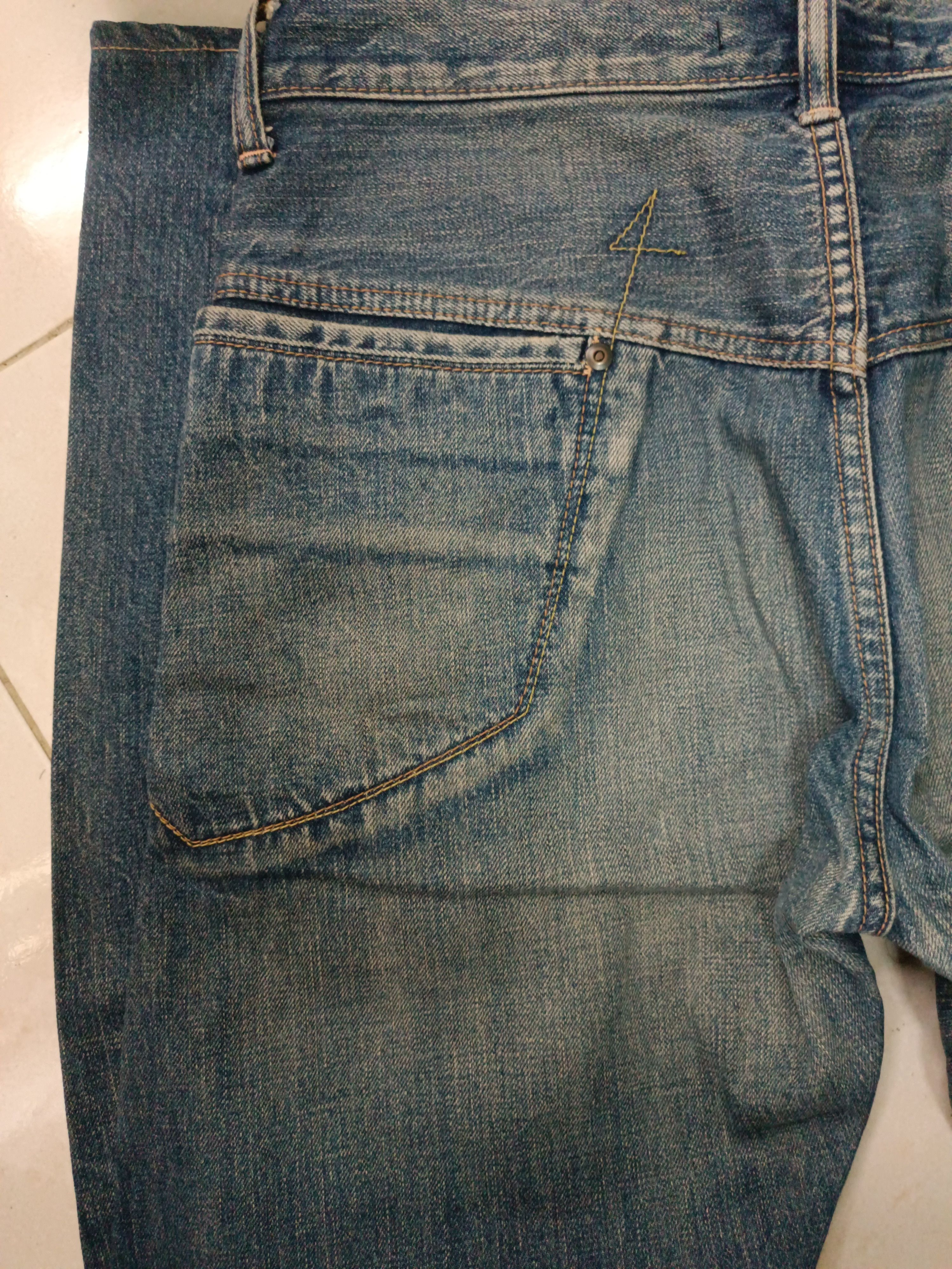 Japanese Brand × Johnbull 💥 FYEE 💥 John Bull Selvedge Whiskers Faded Jeans Size US 30 / EU 46 - 18 Thumbnail